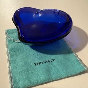 Elsa Peretti for Tiffany & Co. Cobalt Blue Glass Trinket Box